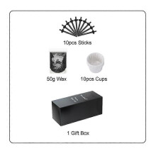 (As show, 112-WhiteX3) Nose Hair Removal Wax Set Painless Nose Wax bean Kit Paper-Free Nose Hair Wax Beans Cleaning Wax Kit For Men & Women
