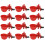 24Pcs Poultry Water Drinking Cups ABS Red Automatic Chicken Drinker 5