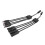 Solar Panel Connector MC4 Y Branch Extension Adapter Cable, IP67 Waterproof Outdoor PV Use 4