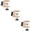 3Pcs Guitar Neck Rest Pad Brown ABS Iron for String Instruments Repair 8