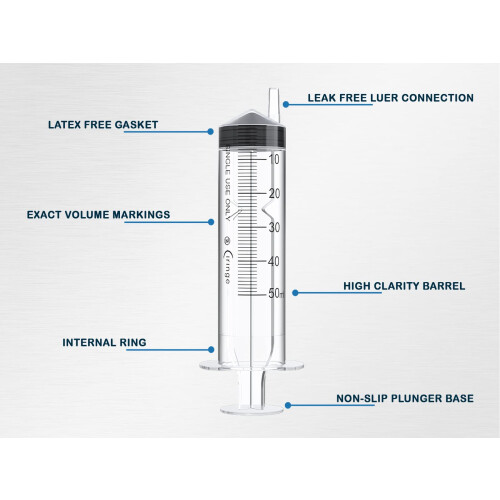 Ciringe 50 ml Syringe - Pack of 3 2