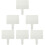 6Pcs White Handheld Dry Erase Answer Paddles Melamine Classroom Use 10