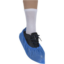 ABENA Shoe Cover |100Pcs/50 Pairs| Extra Large Measuring 41x15cm | Blue Single Use Shoe Covers Disposable | Durable Disposable Shoe Covers | Boot Cov
