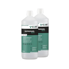 EQM - ECO-301 - isopropanol - isopropyl alcohol 99.9% - 2 x 1 L - cleaning of electronic components, lenses and screens - cleaning of resins in 3D pr