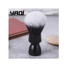 (As show, One size) Wet Shaving Brush Yaqi Black Color Heavy Metal Handle Synthetic Hair Tuxedo Knot Shave Brush For Mens Shaving?
