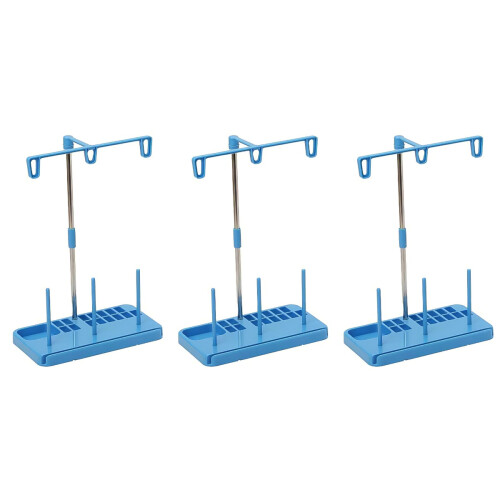 3Sets Plastic Thread Rack Sky-Blue for Sewing Machine Thread Control 2