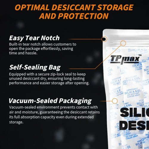 50 Packets 2 Gram Silica Gel Desiccant Absorber Dehumidifiers 1