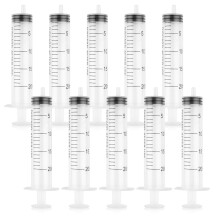 Syringes Set, 20ml Plastic Syringe, Liquid Measuring Tools for Pets, Labs, Animal Feeding, Dispensing, Watering (No Needle, 10 PCS)