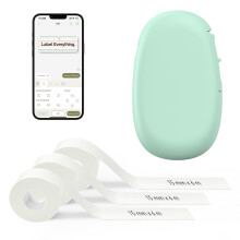 SUPVAN E10 Mini Bluetooth Label Maker Machine with 3 Tapes, Waterproof Label, Versatile App with 40+ Fonts and 600+ Icons, Inkless Labeler for Home,