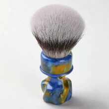 (As show, One size) YAQI Shaving Brush Starry Night New 28MM Synthetic Hair Mens Wet Shaving Brush