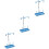 3Sets Plastic Thread Rack Sky-Blue for Sewing Machine Thread Control 4