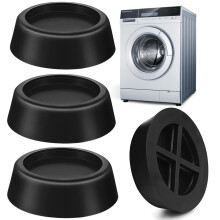 Navani Anti Vibration Pads | Universal Rubber Shock Absorber Mat for Washing Machine & Dryer | Prevent Noise & Slips | 4pcs