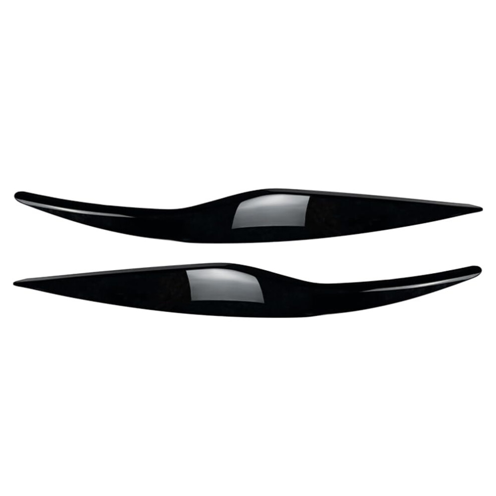 Glossy Carbon Fiber Headlight Eyebrow Trim Easy Selfadhesive Install For Ford Fiesta Mk6 20082012 Black 9113335616745