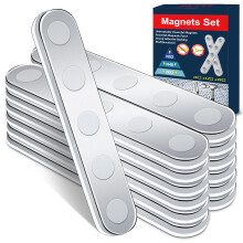 BKSAI Unbreakable Strong Magnet, Self-Adhesive Neodymium Bar Magnets, Powerful Permanent Rare Earth Sticky Magnets for School Office Home Kitchen DIY