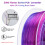 ZIRO Multicolor Gradient 3D Printer Filament, Fast Gradient Twinkle PLA 1.75mm, Translucent Multicolor 3D Filament, Fit Most 3D Printers, 1KG Spool, 4