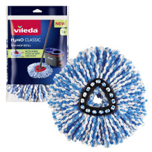 Vileda H2PrO Spin Mop Head Refill - Microfibre power - Stubborn dirt removal - Replacement Durable mop pad for all hard floors - Formerly known as Vi