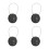 4Pcs Black Zinc Alloy 3 Digit Lock Number Code Suitcase Luggage Lock 8