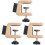 3Pcs Guitar Neck Rest Pad Brown ABS Iron for String Instruments Repair 3