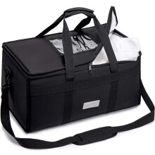 CarreGas Hot Food Delivery Bag Insulated, Premium Large 53x30x28cm Takeaway Bags Suitable for Cold and Hot Food, Pizza, Restaurant, Uber Eats Deliver