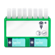 Reliance Medical REL908 Complete Eyecare Pod Station, Ideal for Minor Irritation, Sterile Saline Eye Wash Solution Kit | 20ml Pods. 24.5 cm H x 33 cm