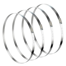 NEBURORA 194-216mm Hose Clip Adjustable 304 Stainless Steel Duct Clamps 4 Pack Worm Drive Hose Clamp Clips 8 inch Diameter Fuel Line Hose Pipe Clamps
