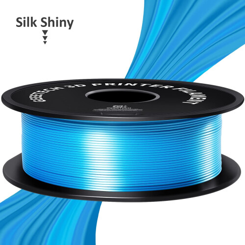 Silk PLA Filament 1.75mm,Geeetech 3D Printer PLA Filament,3D Printing Materials,Silk Sky Blue 1