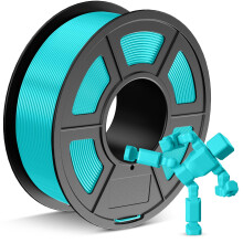 JAYO PETG Filament 1.75mm Cyan 1.1KG, PETG 3D Printer Filament, Durable Strength, Accuracy +/- 0.02mm, 1.1KG Spool (2.4 LBS) Fits for Most FDM 3D Pri