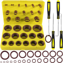 XBVV 382 PCS 30 Size SAE FKM Viton O-Ring Kit for Various Chemical, Aerospace, Cylinder, Hydraulic, Automotive Engines and Plumbing O-Ring Repair wit