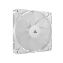 CORSAIR RS140 140mm PWM Fan – Daisy-Chain Connection – Low-Noise – Magnetic Dome Bearing – Single Pack – White