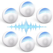 (2026 Upgraded) Ultrasonic Pest Repeller 5 Pack, Electronic Pest Control with 1300 sq.ft Coverage, Silent Operation for Home