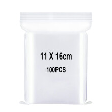 Resealable Clear Plastic Bags, Sealed Bag, Storage Bag, Press Seal Bags, Thickening and Durable, Apply to Kitchen, Office Supplies, Stationery Storag