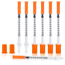 100Pack 0.5ml 31G x 6mm Multipurpose Measuring Tool Plastic Tube, Individually Packaging