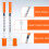 100Pack 0.5ml 31G x 6mm Multipurpose Measuring Tool Plastic Tube, Individually Packaging 3
