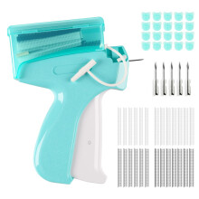 ilauke Stitch Gun for Clothes, Clothes Tagging Gun, Stitchy Quick Clothing Fixer, Micro Sewing Machine with 5 Needles,1000 Black and 2000 White 5 & 8