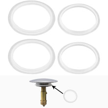 4PCS O-Rings Seal Rubber Gasket, Bathroom Sink Drain Plug Stopper Silicone Seal Ring Sealing Washers, Basin Pop Up Plug Replacement Seal Ring, Sink G