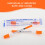 100Pack 0.5ml 31G x 6mm Multipurpose Measuring Tool Plastic Tube, Individually Packaging 5