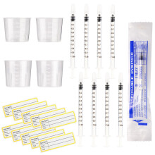 1ml Syringes Colostrum Syringe With Caps No Needle Syringe 20ml 30ml Measuring Cups for Refilling and Measuring Liquids, Colostrum Harvesting, Scient