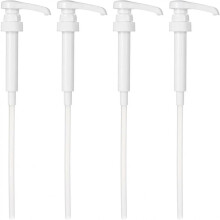 JEKUGOT Coffee Syrup Pump, Reusable Coffee Syrup Pump Dispenser for Most 750ml Syrup Bottles for Home, Cafes and Drinking Houses White Pump Dispenser