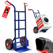 GARDEBRUK Foldable Hand Truck | For Transporting Office Product A4 Paper Blue Roll | Fridge Freezer Moving Boxes Wardrobe | Load Up to 200 kg | Trol
