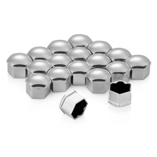 17mm Black Wheel Nut Covers for MG ZS, ABS Hub Caps with Full Protection and Rust Prevention