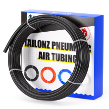 TAILONZ PNEUMATIC Black 4mm OD 10 Meters PU Air Tubing Pipe Hose Pu Air Hose for Air Line Tubing or Fluid Transfer Tubing