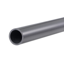sourcing map PVC Rigid Tube Round Pipe Hardware Tubing 16.5mm ID 20mm OD 0.35m Light Grey High Impact for Water Pipe,Crafts