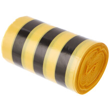 Hanfare TSYB/2 Tiger Stripe Clinical Waste Sacks, Yellow, 20 L (Pack of 50)