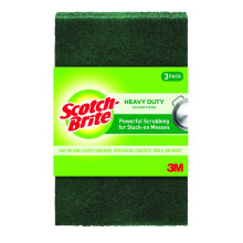 3M Scotch-Brite 223 Heavy Duty Scour Pad, 6" X 3.8", 3-Pack