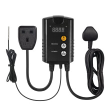 HBN Digital Thermostat Controller for Seed Germination, Reptiles and Brewing Breeding Incubation Greenhouse, 40-108F, 8.3A 1992W