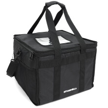 Kitchenella 40 Litre Hot Food Delivery Bag 38x38x32cm Cool Bag for Picnics on The Beach - Ideal for Pizza Delivery Drivers Insulated Keeps Meals Hot