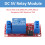 AEDIKO 4pcs Relay Module DC 5V 1 Channel Relay Board with Optocoupler Isolation Support High or Low Level Trigger 2