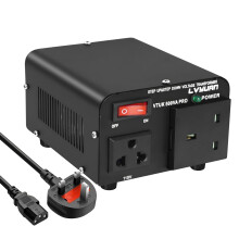 500W Voltage Transformer, 220/240 Volts to 110/120V Step Up Step Down Voltage Converter, UK to US & US to UK