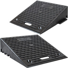 Street Solutions UK Rubber Kerb Ramp 6 inch Rise - Pack of 2 Non-Slip Kerb Ramps for Cars, Mobility Scooters and Wheelchairs