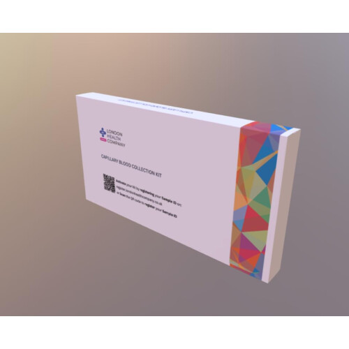 Testosterone Blood Test Kit. Male Hormone Testing. Laboratory Results 2